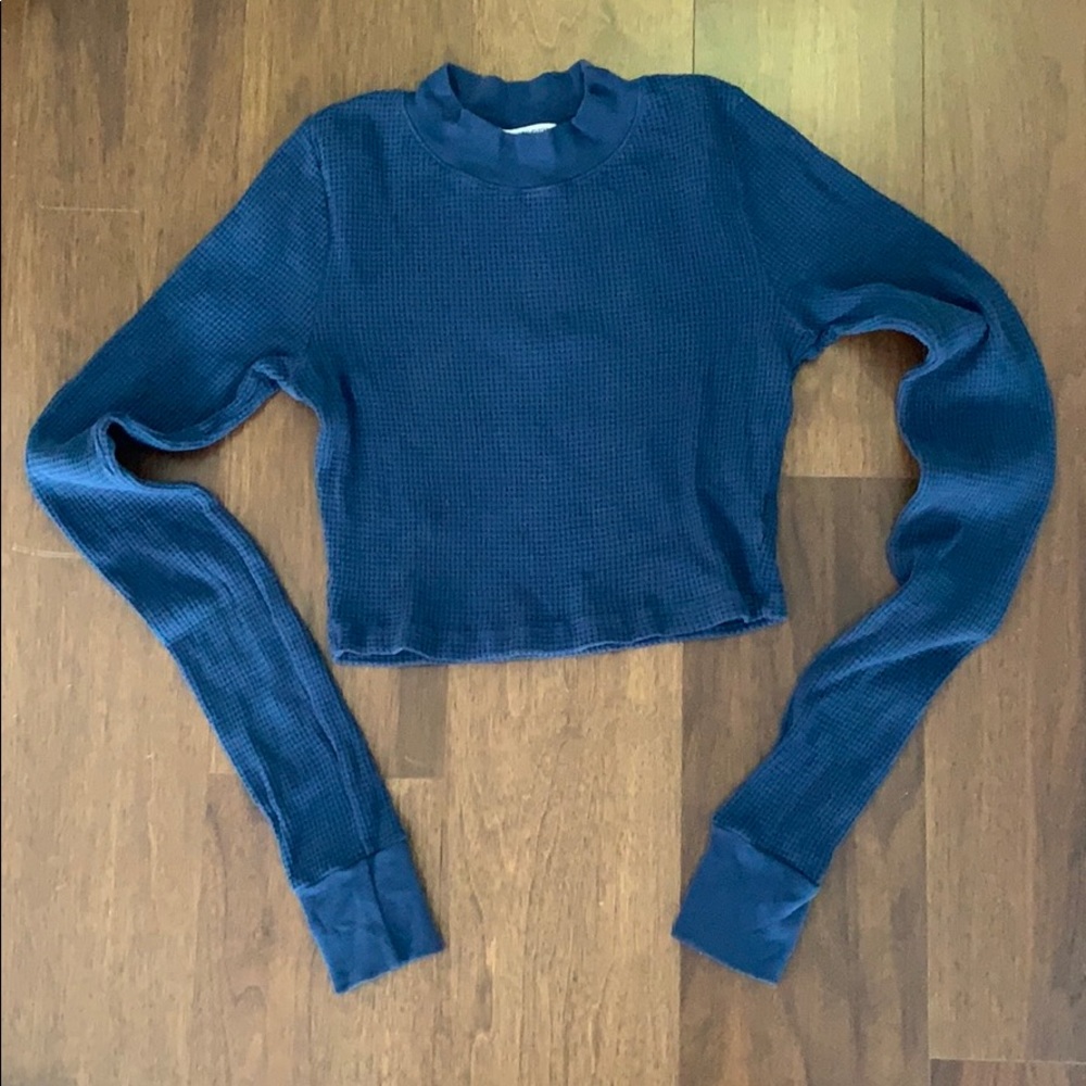 Cotton Citizen cropped long sleeve shirt